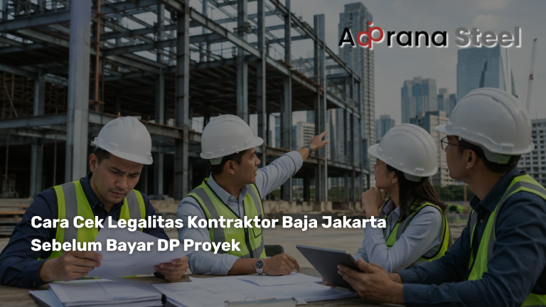 Cara Cek Legalitas Kontraktor Baja Jakarta Sebelum Bayar DP Proyek