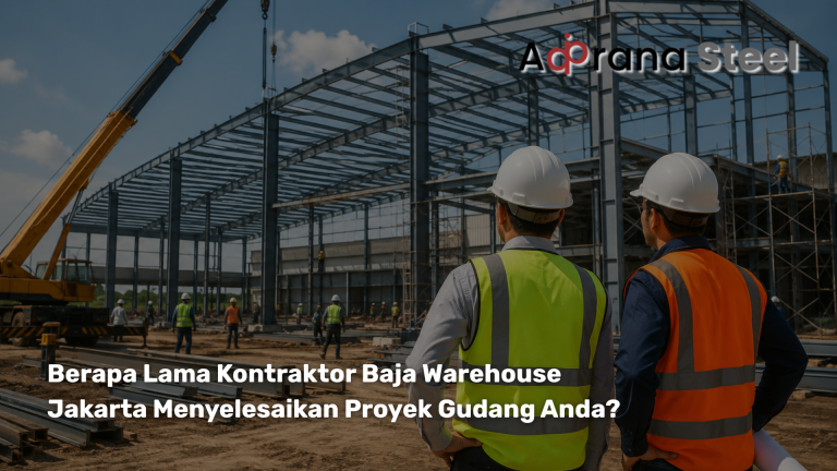 lama pengerjaan kontraktor baja warehouse jakarta